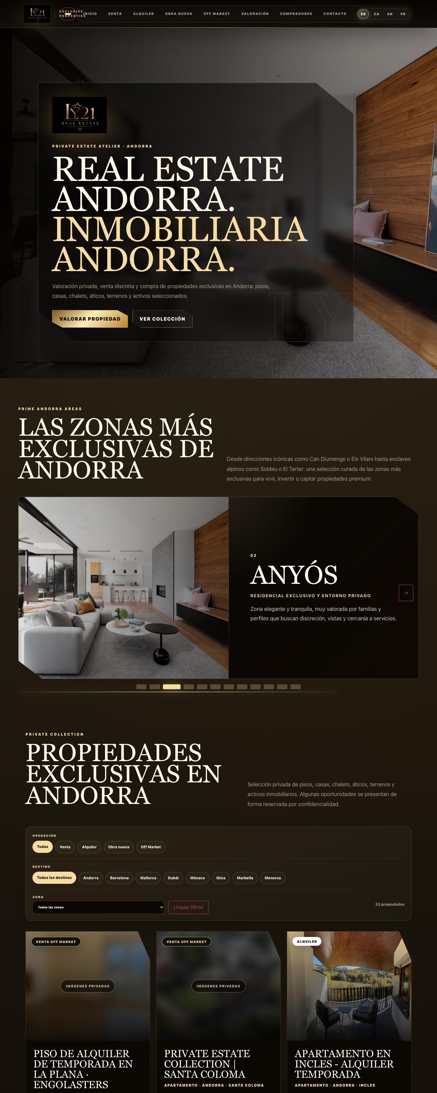 LY21 Real Estate — Inmobiliaria premium