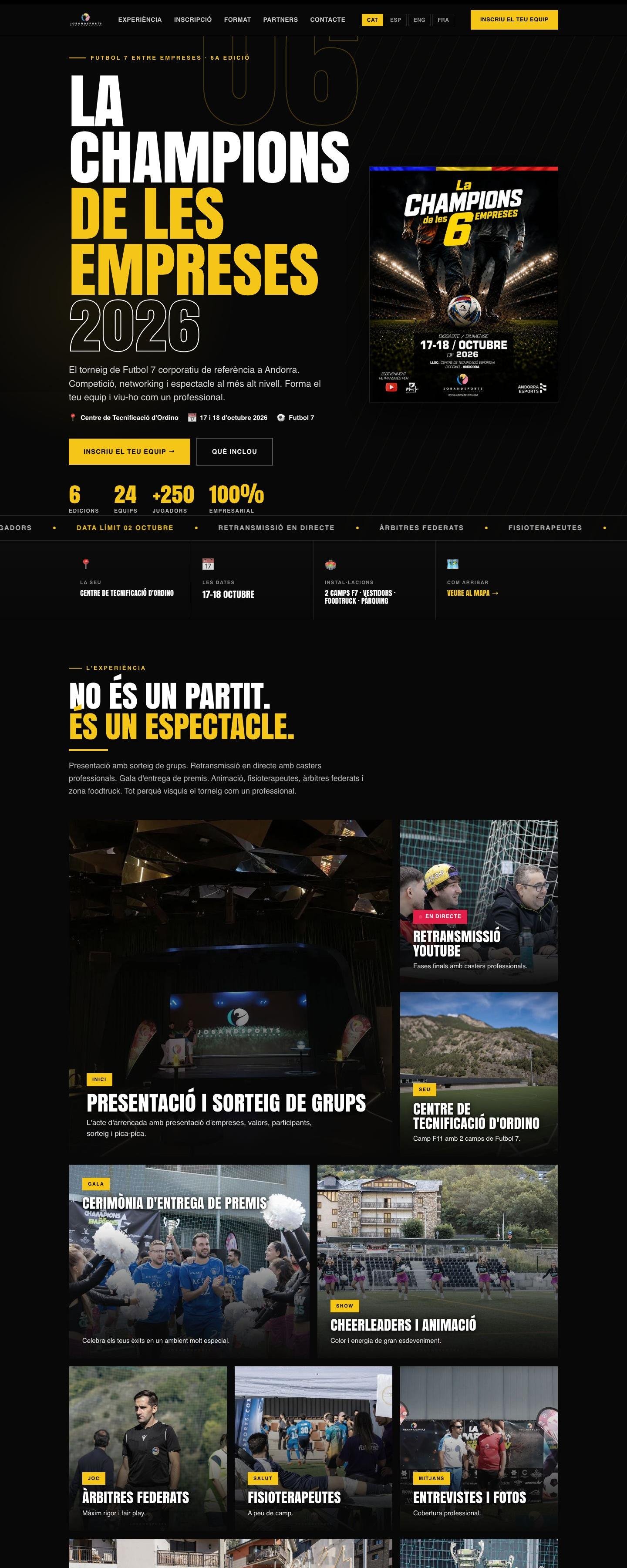 Job and Sports — Eventos corporativos